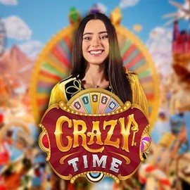 Crazy Time logo by Evolution at Wonaco Casino